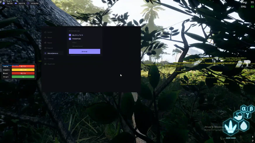 The Isle Cheat Tips: ESP, Radar and Resource Overlays — The Isle cheat gameplay screenshot